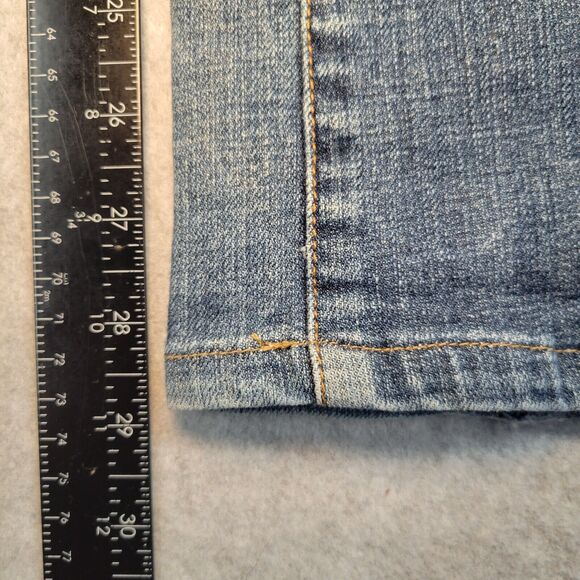 Seven 7 Brand Women's Size 34 Flare Jeans Blue Older Logo Cowgirl Country Glam - Picture 7 of 14